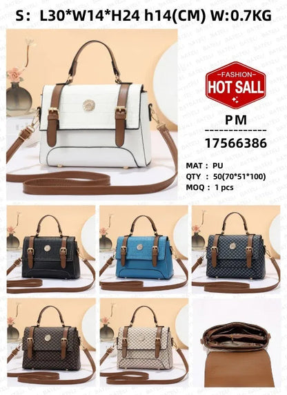 New Academic Style Leisure Time Soft Leather Fashion Trend Luxury Handbags Shoulder Bag Women's Messenger Bags Good Vibrations