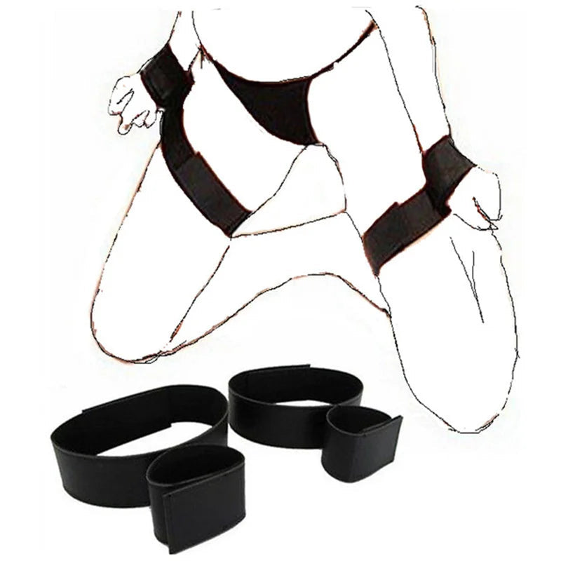 BDSM 4pcs Adult Sex Toys Games Handcuffs Bondage Gear Sex Toys For Women Couples Gags Blindfold Sexy Shop Exotic Accessories GOOD Vibrations