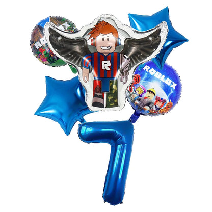 Wholesale Robot Party Balloon Decorations for Baby Shower and Children's Birthday Aluminum Film Digital Set for Mother's Day Good Vibrations