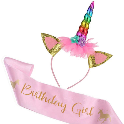 Unicorn Decoration Birthday Party Decor Kids Unicorn Disposable Tableware set Unicornio Baby Shower Girl Birthday Party Supplies Good Vibrations