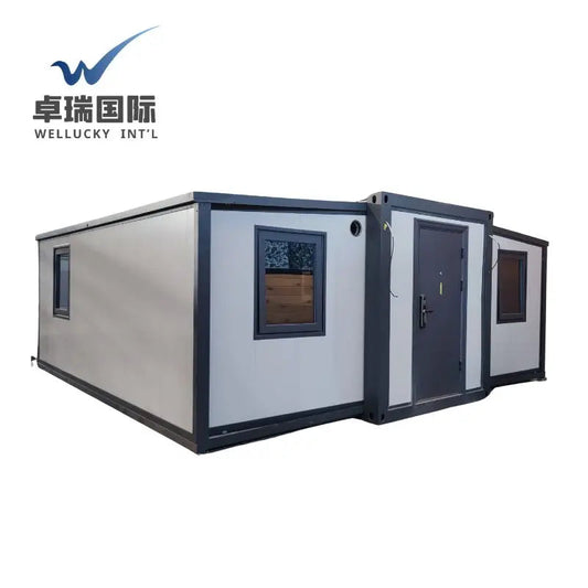 WELLUCKY Portable 20ft Tiny Prefab House China's Low-Cost Pre-Fabricated Shipping Container Home Steel Container House Good Vibrations