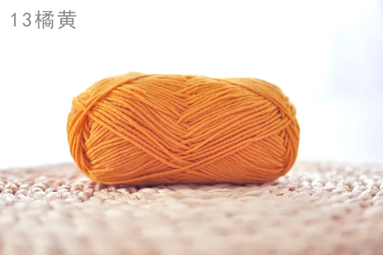 Factory Wholesale Recycled Baby Cotton Yarn 4 Strands of Milk Yarn Bag for Doll Clothes Hand-Knitted High Tenacity for Weaving Good Vibrations