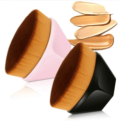 HMU OEM Professional China Wholesale Make up Private Label Custom Your Logo Pink #55 Magic Makeup Liquid Foundation Brush Good Vibrations