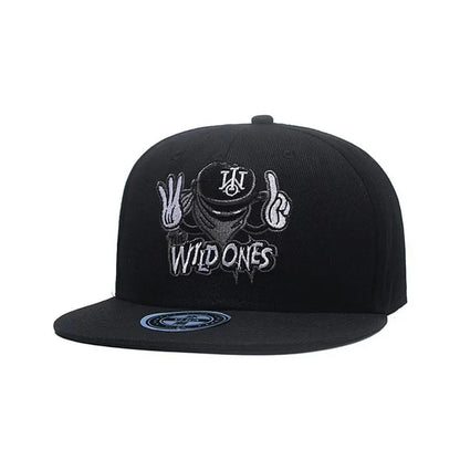 Brand Embroidery Retro Baseball Caps for Men Women Bone Snapbacks Black Sports Hats Street Art Hip Hop Cap Hat Good Vibrations