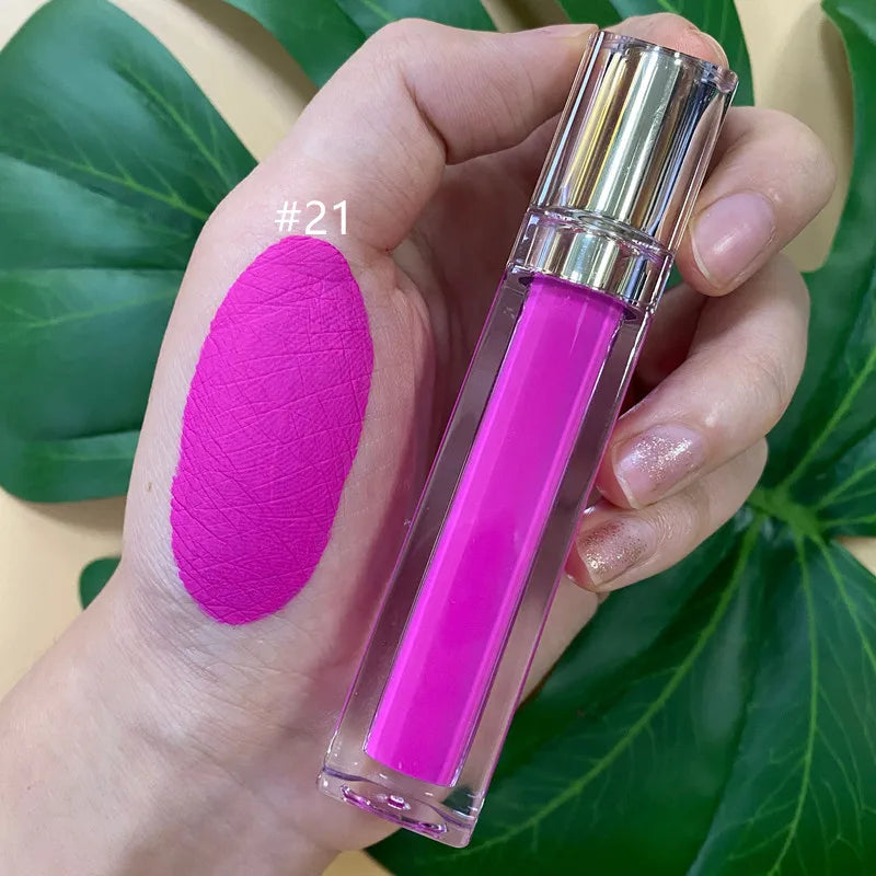Hot Selling Liquid Matte Lipstick Private Label Waterproof Makeup Lip Gloss  Lipgloss for Women Good Vibrations
