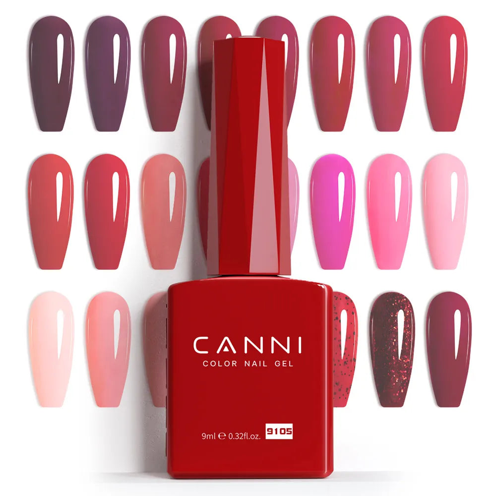 2025 Newest Color CANNI 9ml Nail Art Hema Free Gel Polish for Nails French Tip Manicure Gel Varnish Enamel Lacquer UV LED Nail Good Vibrations