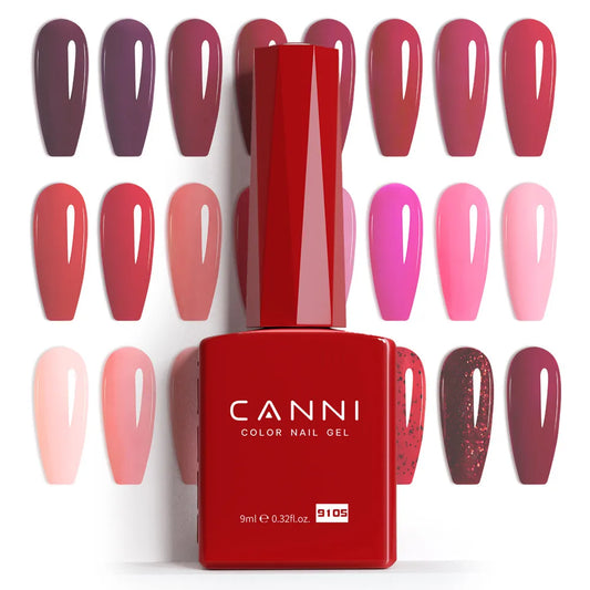 2025 Newest Color CANNI 9ml Nail Art Hema Free Gel Polish for Nails French Tip Manicure Gel Varnish Enamel Lacquer UV LED Nail Good Vibrations