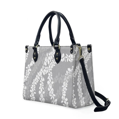 Customized Luxury Leather Women Handbag Hawaii Tribal Polynesian Tattoo Print Pu Leather Purse Shoulder Bag Lightweight Tote Bag Good Vibrations