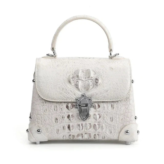 2024 New Design Crocodile Skin Women's Shoulder Bag Genuine Leather Lady Handbag Fashion High Grade Women's Messenger Bag Good Vibrations