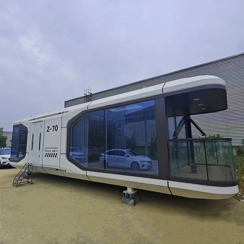 Desert Camping Accommodation Space Capsule Hotel View Sunshine Room Luxury Steel Structure Triangle Bed & Breakfast Room Good Vibrations