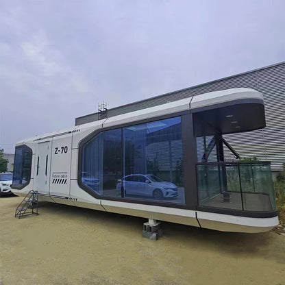 Desert Camping Accommodation Space Capsule Hotel View Sunshine Room Luxury Steel Structure Triangle Bed & Breakfast Room Good Vibrations