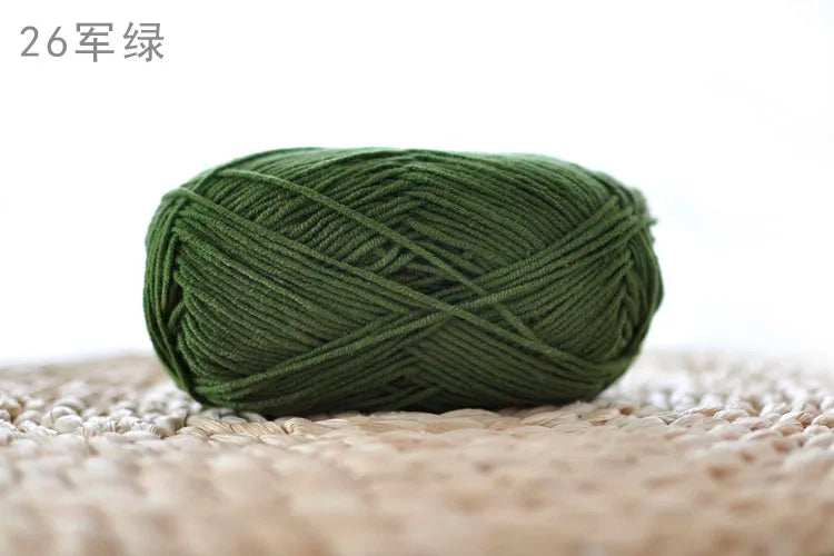 Factory Wholesale Recycled Baby Cotton Yarn 4 Strands of Milk Yarn Bag for Doll Clothes Hand-Knitted High Tenacity for Weaving Good Vibrations