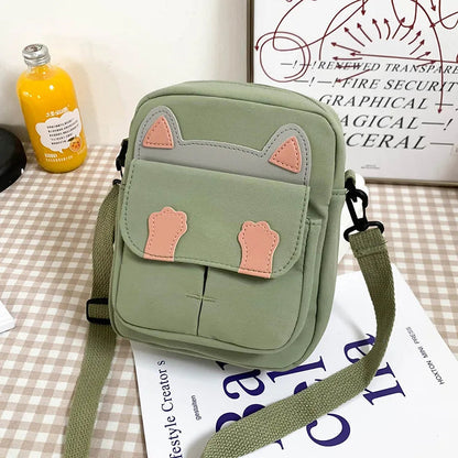 2022 Hot Sale Fashionable Cute Canvas Cross Body Shoulder Bag for Teenagers Ladies and Kids for Daily Outdoor Shopping Good Vibrations