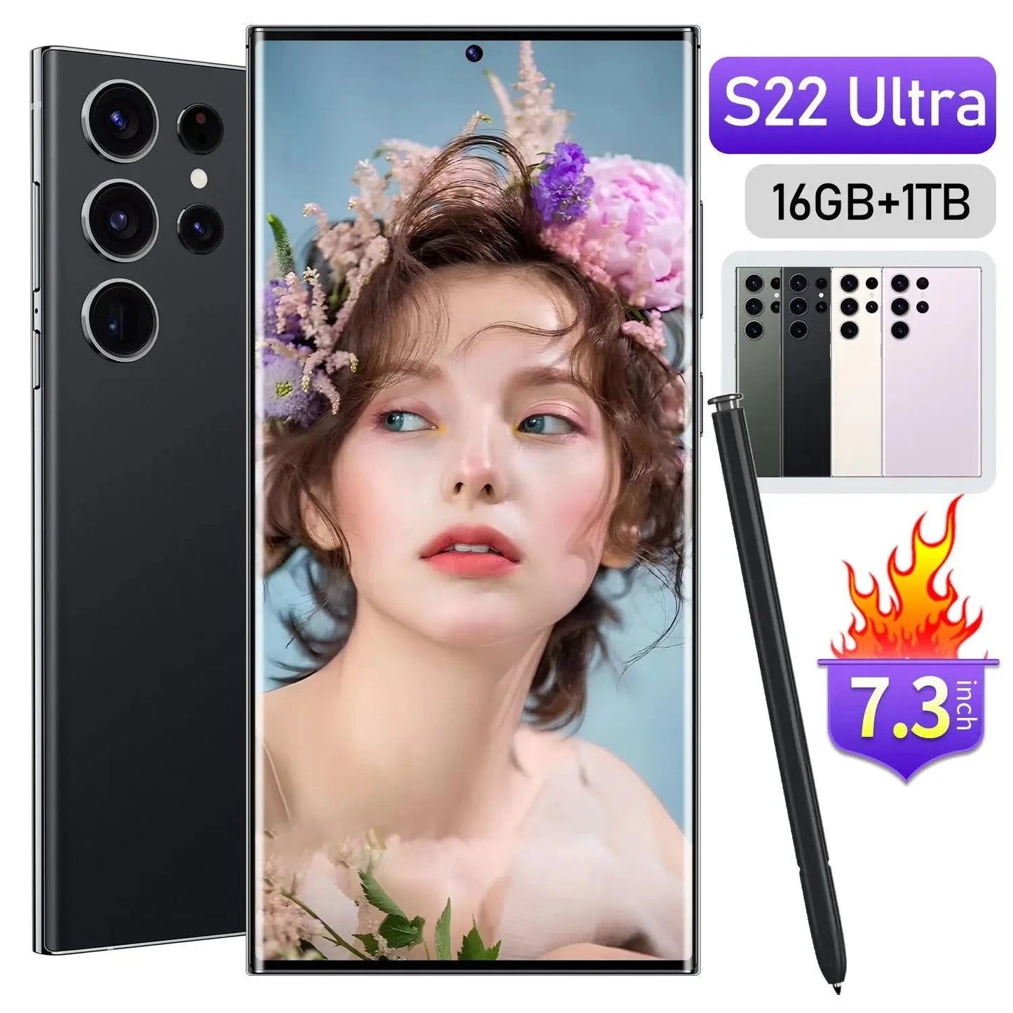 Lower Price Safe Packing 6.7Inch Smart Island S22 Ultra Mobile Phones With Built in E-Pen Good Vibrations