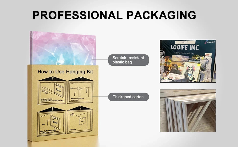 Looife Autumn Farmhouse Canvas Wall Art - Red Barn, Pumpkins & Fall Foliage Scene, Rustic Country Home Decor Good Vibrations