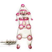 Male Bondage Cock Ring Sex Toys for Men 9pcs/set Male Chastity Belt Stainless Steel Chastity Device Anal Plug Chastity Cage GOOD Vibrations