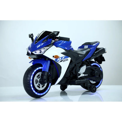 12 V Kids toys motorcycle/Kids electric car for Boys Girls with Training Wheels/manual throttle/ drive by hand/Lighting  wheels Good Vibrations
