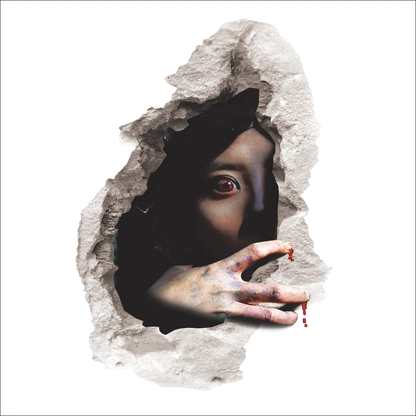 Halloween decoration accessories Horror 3D ghost wall stickers Decal for Halloween haunted house Removable home decor Good Vibrations