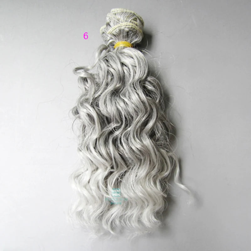 15cm & 25cm*100cm Wool rolls dolls wig for 1/3 1/4 1/6 BJD/SD Doll hair Accessories Good Vibrations