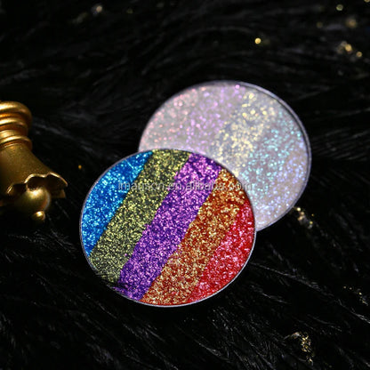 OEM Custom Logo Eye Shadow Private Label Monochrome 26mm Rainbow Multichrome Eyeshadow Good Vibrations