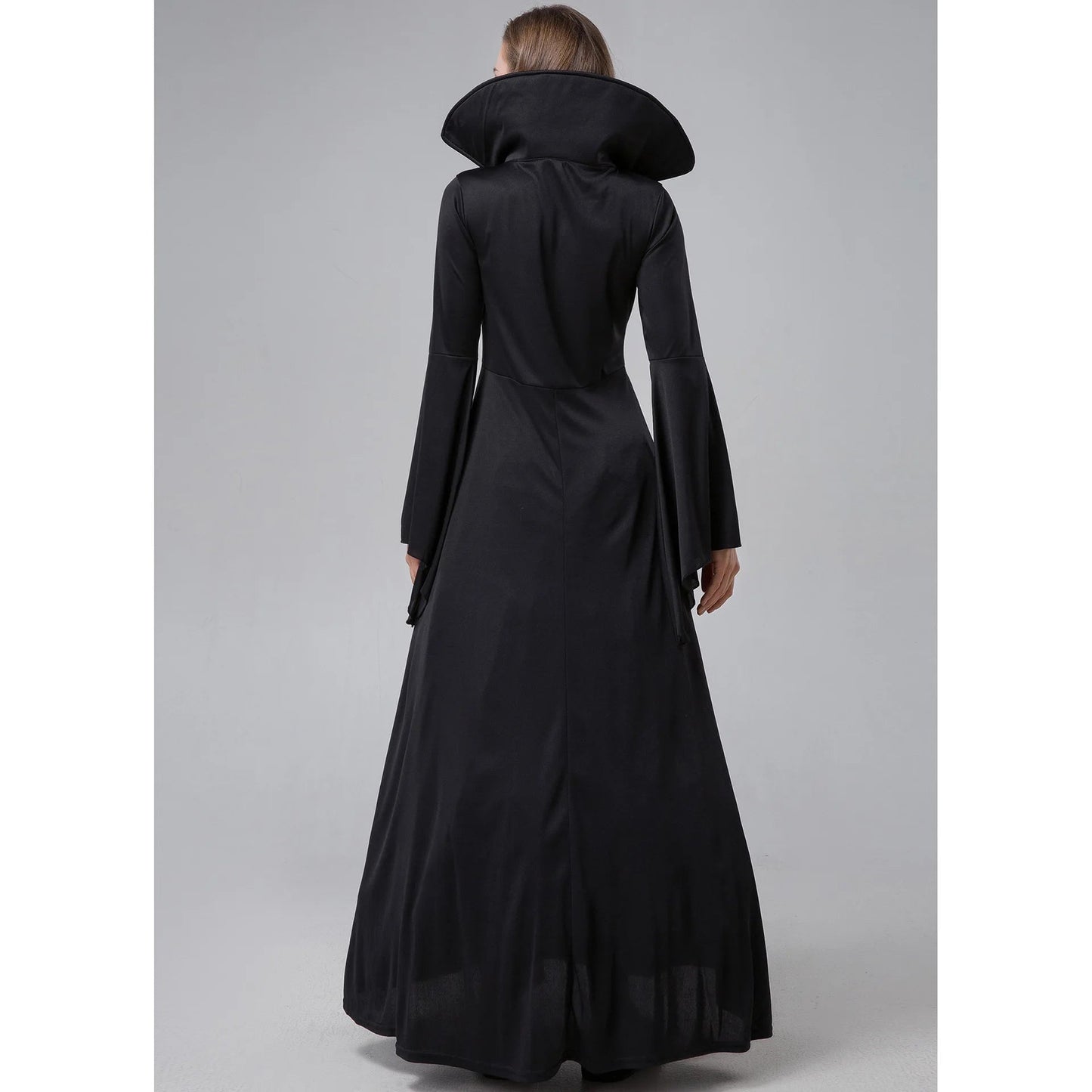 S-XXL Evil Demon Court Queen Vampire Stage Dress Role-playing Dress Halloween Costume Good Vibrations