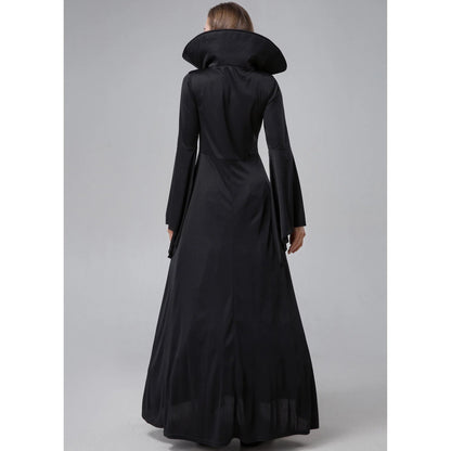 S-XXL Evil Demon Court Queen Vampire Stage Dress Role-playing Dress Halloween Costume Good Vibrations