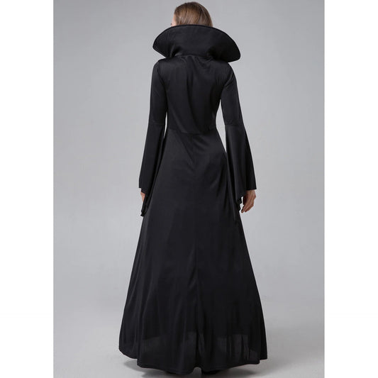 S-XXL Evil Demon Court Queen Vampire Stage Dress Role-playing Dress Halloween Costume Good Vibrations
