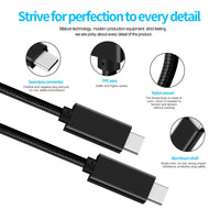 0.5m 100W Braided Charger Cable Type C to Type C for iPhone 15 100W Fast Charging Data Cable for iPhone 15 Pro Max Good Vibrations