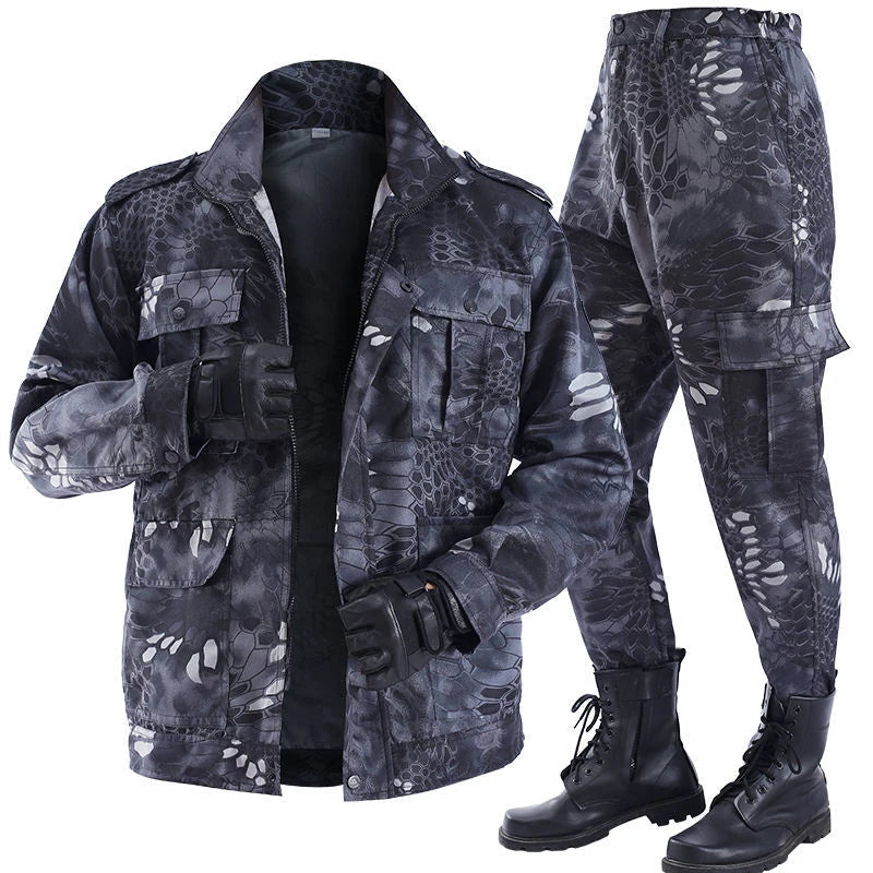 New Product Ruins Camouflage Overalls Suit Male Spring And Autumn Wear-resistant Dirt-resistant Tear-resistant Construction Site Good Vibrations