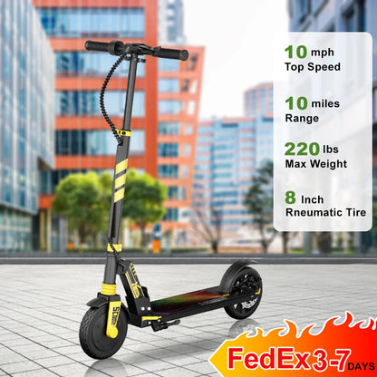 Battery Electric Bike Skateboard 180w 24v Kids City Electric Scooter for Teenagers With Led Light Good Vibrations