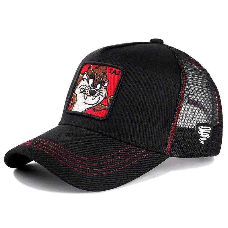 Hot Sale Unisex Anime Cartoon Cap High Quality Patch Draw Baseball Cap Men Trucker Hat Good Vibrations
