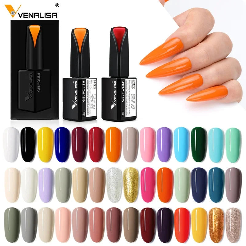 Venalisa 15ml Nail Art Gel Polish for Nails French Tip Manicure Gel Varnish Enamel Lacquer Color OEM Logo UV LED Nail Gel Polish Good Vibrations