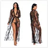 Women Set with Lace Trim Sexy Cardigan Robes Pajamas Young Girls Night Dress Sexy Lingerie Transparent Long Sleeve Woven Adults Good Vibrations