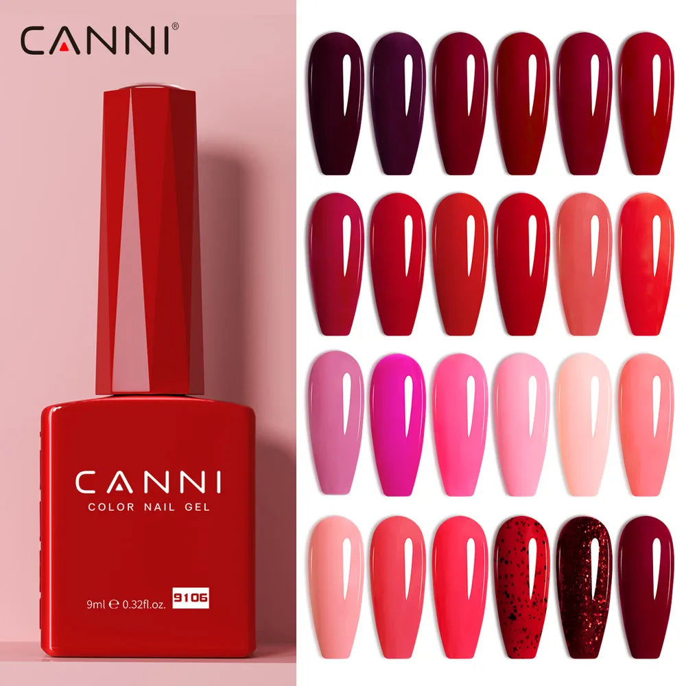 2025 Newest CANNI 9ml Nail Art Hema Free Gel Polish for Nails French Tip Manicure Gel Varnish Enamel Lacquer UV LED Nail Good Vibrations
