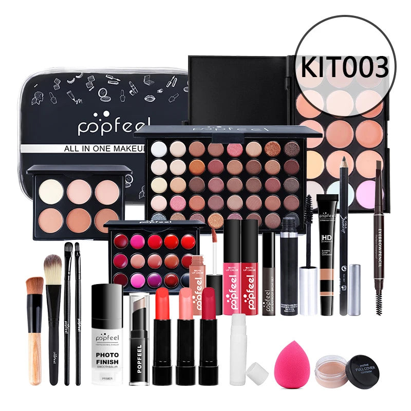 HOT 20 Styles New Fashion Eye Shadow POPFEEL Birthday Gift Makeup Gift Set ALL in ONE Full Professional Makeup Kit for Girl Good Vibrations