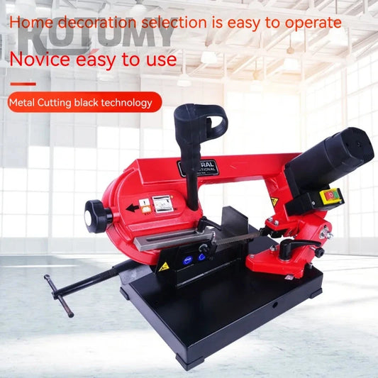 Multifunctional Electric Band Sawing Machine 45°-90° Horizontal Band Cutting 220V Metal Cutting Machine Good Vibrations