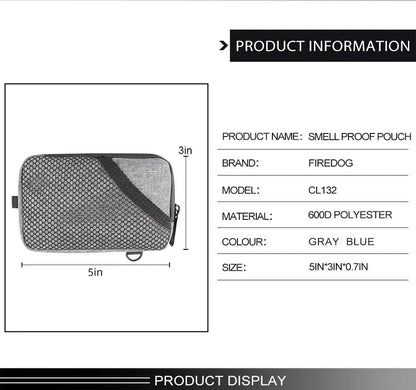 FIREDOG Smell Proof Carbon Lined Tobacco Bag For Cigarettes Herb Odor Container Case Storage Pouch Good Vibrations Adult Super Store