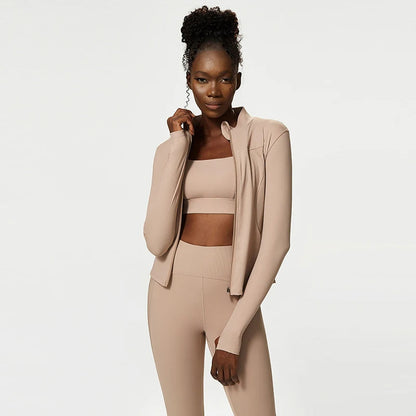 Athletic Exercise Sport Women Set Stretchy Plus Size Workout Sets Anti-static 3 Piece Women Fitness Suits Good Vibrations