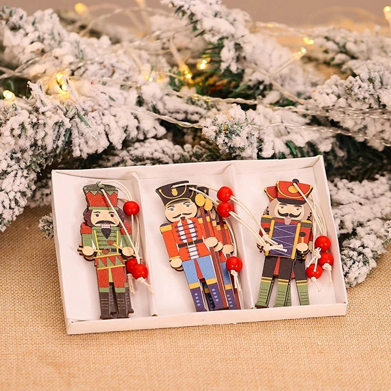 Christmas Wooden Pendant Merry Christmas Tree Decoration for Home 2025 Christmas Ornament Xmas Navidad Gifts Happy New Year 2026 Good Vibrations