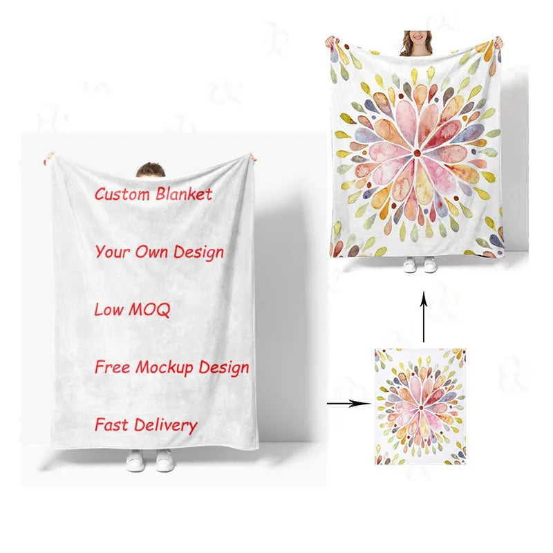 Wholesale 30X40inch Polyester Minky Dot Baby Blanket for Baby Sublimation Fleece Blanket  Minky Dot Baby Blanket Good Vibrations