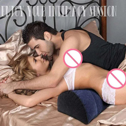 inflatable erotic wedge pillow for intimate positions and adult games