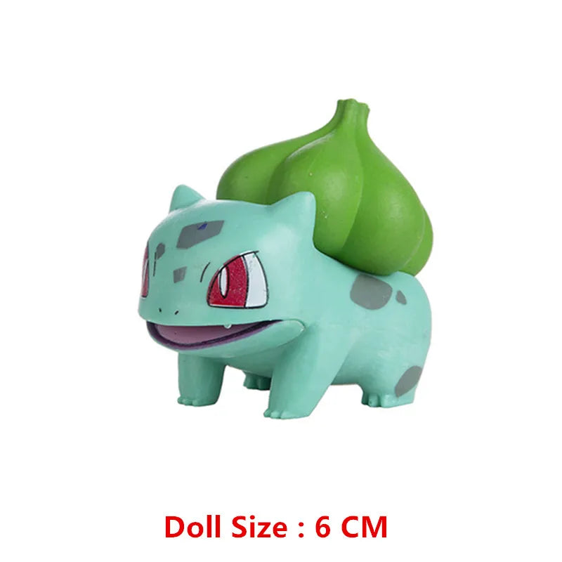 Pokemon 4-13Cm New Cartoons Movie Anime Figure Pikachu Mewtwo Charmander Blastoise Gurado Pet Action Model Toy Gifts Good Vibrations