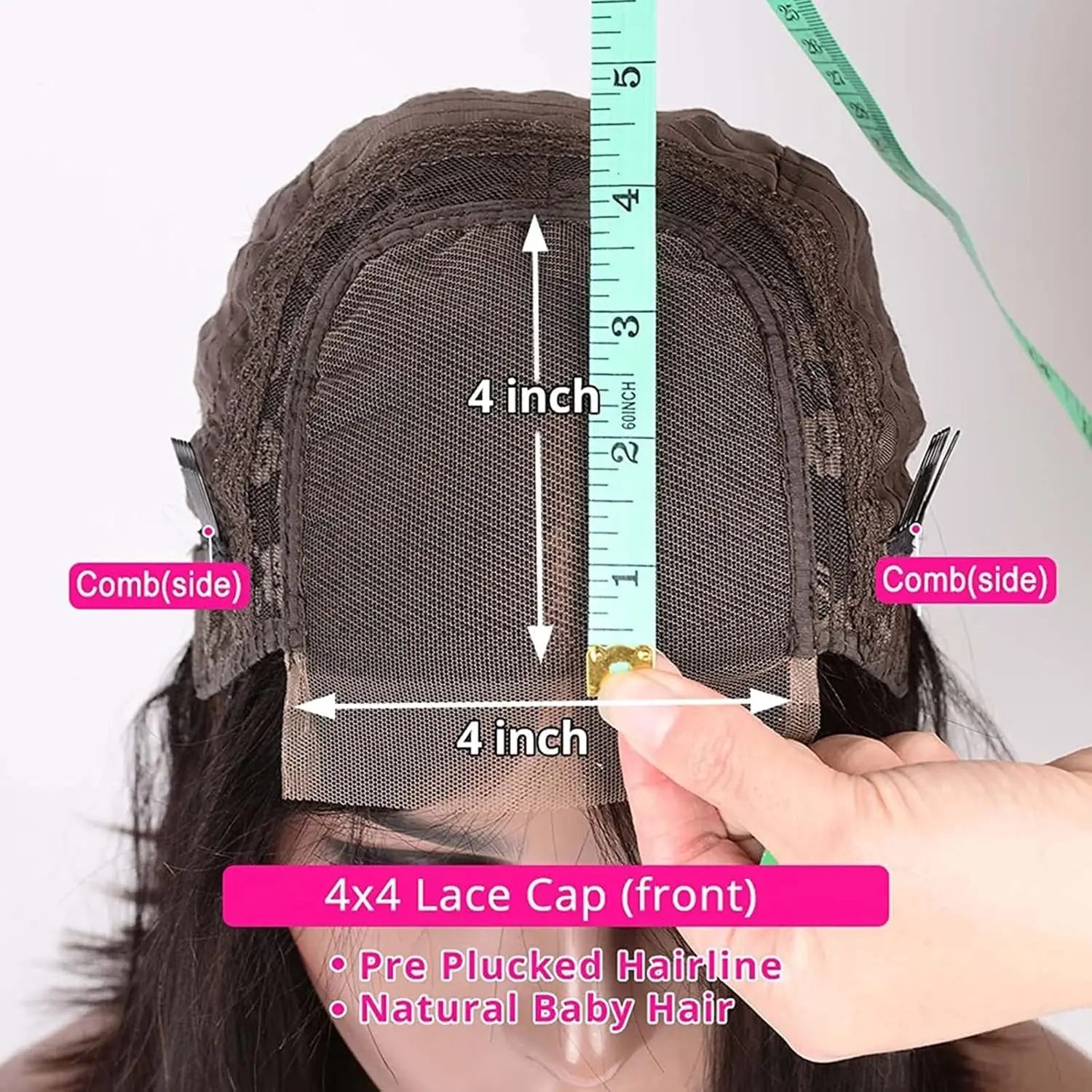 Raw Vietnamese Straight Human Hair Wigs 100% Virgin Hair Bleached Knots 4x4 Lace Closure Wigs for Women 250% Density Melt Skin Good Vibrations