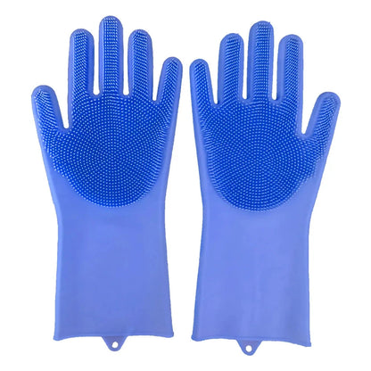 Food Grade Household Cleaning Kitchen Gadgets Scrubber Kitchen Silicone Gloves Dishwashing Good Vibrations