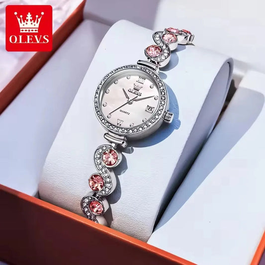 2025 New OLEVS 5633 Women Elegant Fashion Watches Quartz Design Diamond Watch High-end Women's Watch Ladies Best High Quality Good Vibrations