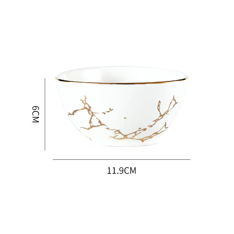 Nordic Dinner Irregular Plates Ins Gold Inlay Dinner Dish Marble Steak Plates Ceramic Dishes Tray Dinnerware Sets Drop Shipping Good Vibrations