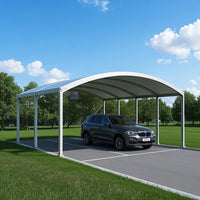XZ OEM ODM Steel Carport Parking Metal Car Canopy with PVC Good Vibrations
