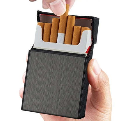 Portable metal cigarette case with 20pcs capacity.