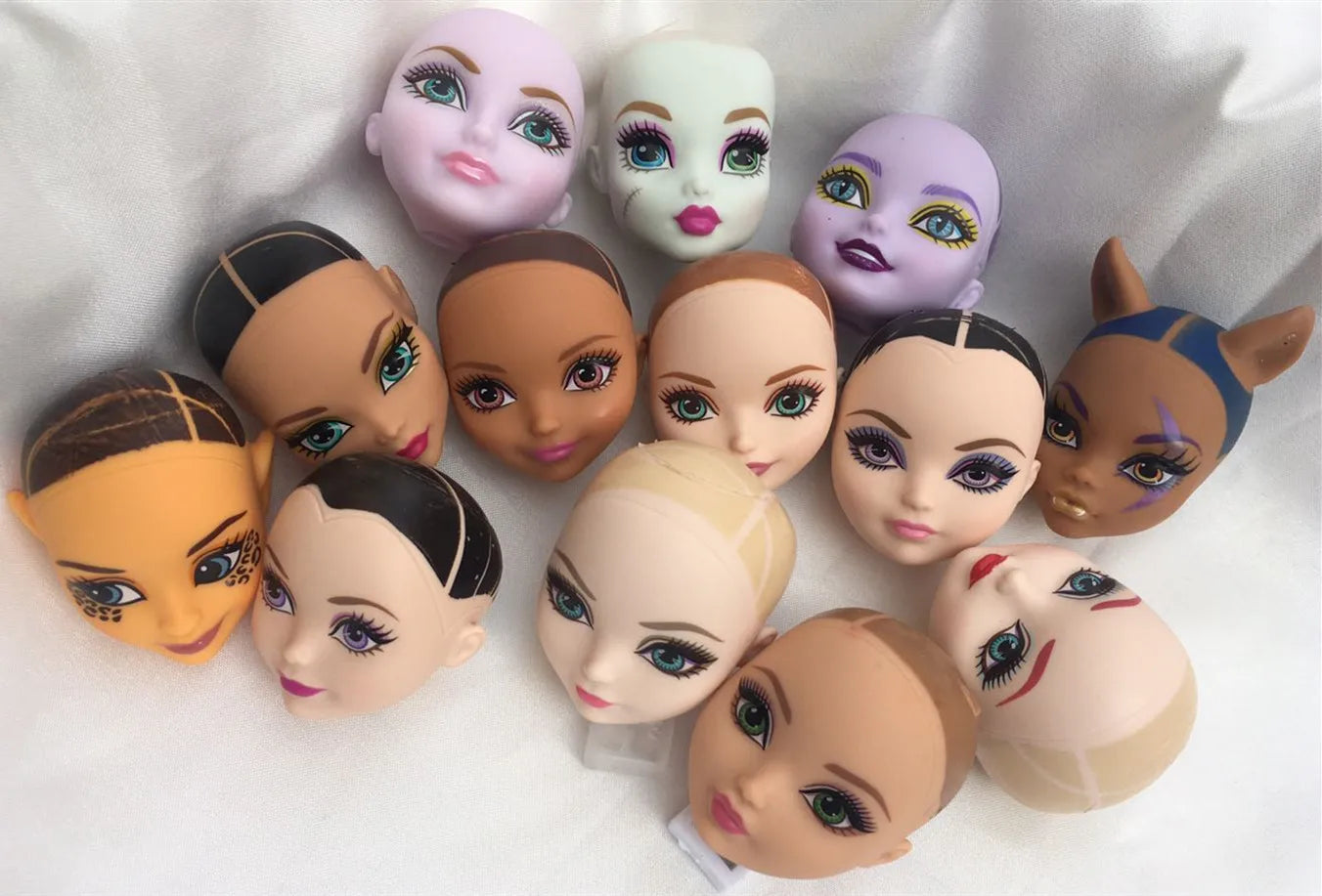 Monstering High Doll Toy Head No Hair Doll  Heads DIY Plants Hair Head Doll Bald Heads Original Rare Collection Head Toys Good Vibrations
