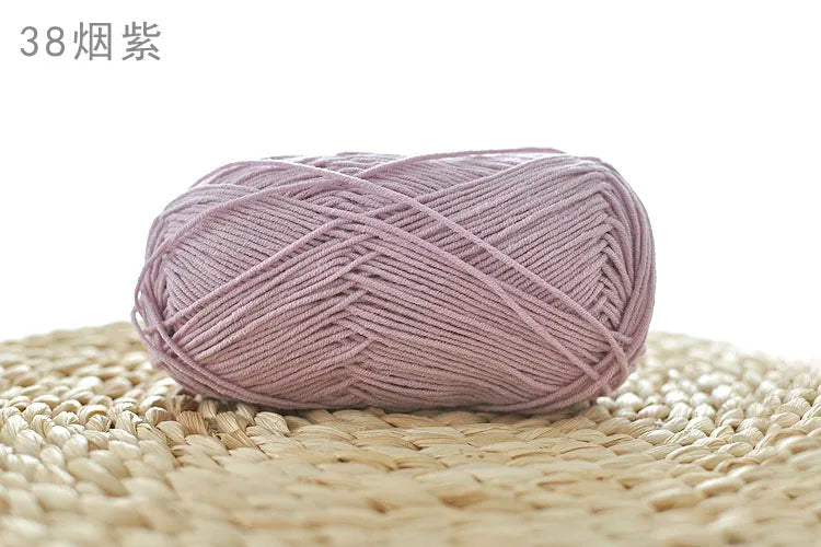Factory Wholesale Recycled Baby Cotton Yarn 4 Strands of Milk Yarn Bag for Doll Clothes Hand-Knitted High Tenacity for Weaving Good Vibrations